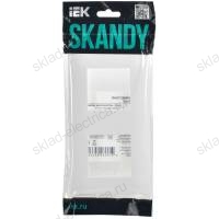 SKANDY Рамка 2-местная SK-F02W арктический белый IEK