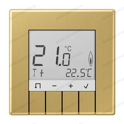 Терморегулятор теплого пола, электронный, Латунь Classic (металл)
