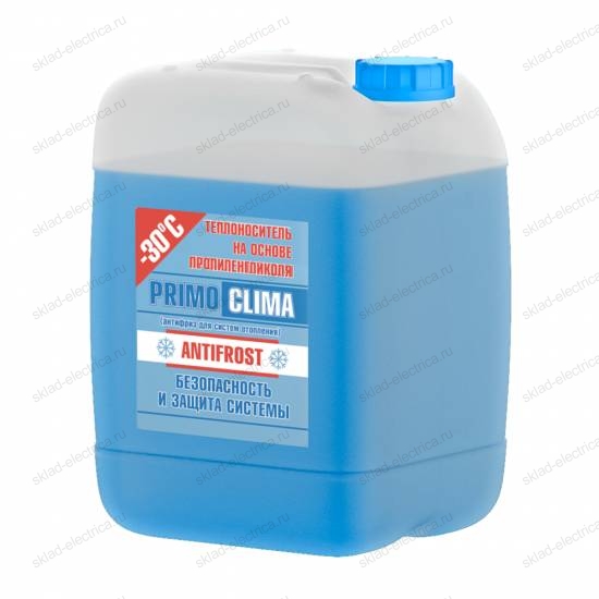 Теплоноситель Primoclima Antifrost (Пропиленгликоль) -30C 20 кг канистра (цвет синий)