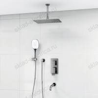 A171668 Встраиваемый комплект для ванны с верхней душевой насадкой, лейкой и изливом