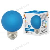 LED-G60-3W/BLUE/E27/FR/С