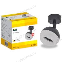 LIGHTING Светильник 4011 накладной настено-потолочный под лампу GX53 черный IEK