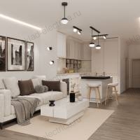 LIGHTING Светильник 4119 декоративный трековый подвесной под лампу GX53 черный IEK