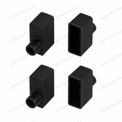 Заглушка WPH-FLEX-0616-SIDE BLACK с отверстием (Arlight, Пластик)