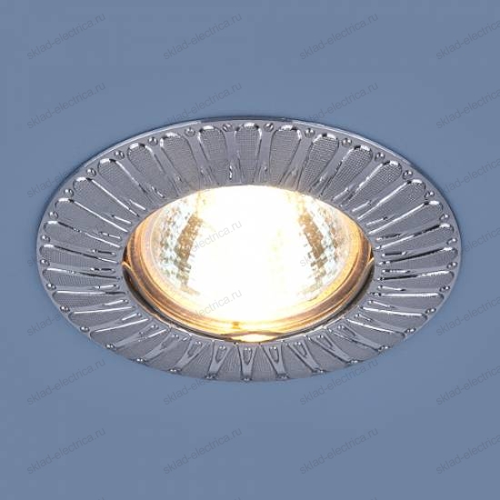 Точечный светильник для подвесных, натяжных и реечных потолков 7203 MR16 SCH сатин хром