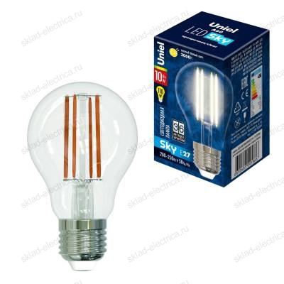 LED-A60-10W/WW/E27/CL PLS02WH картон