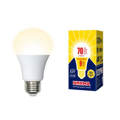 LED-A60-9W/3000K/E27/FR/NR картон