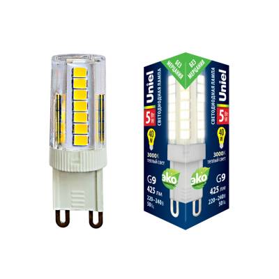 LED-JCD-5W/3000K/G9/CL GLZ09TR картон