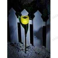 Usl-c-452-pt305 yellow tulip садовый светильник на солнечной батарее желтый тюльпан. белый свет. 1xlr аккумулятор в-к. ip44. tm uniel.