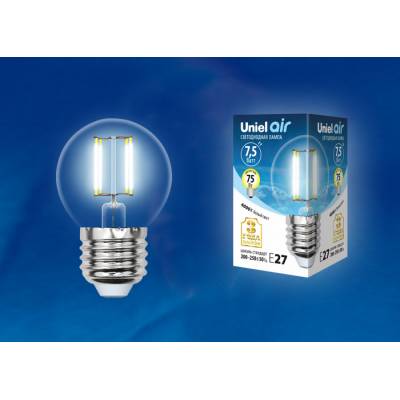 LED-G45-7,5W/NW/E27/CL GLA01TR картон