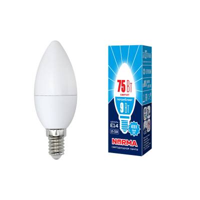 LED-C37-9W/NW/E14/FR/NR картон