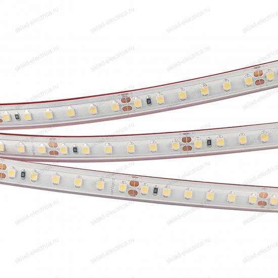 Светодиодная лента RTW 2-5000PS-50m 24V White6000 2x (3528, 120 LED/m, LUX) (Arlight, 9.6 Вт/м, IP67)