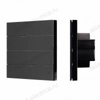 INTELLIGENT ARLIGHT Кнопочная панель SMART-DMX512-801-22-8G-8SC-DIM-IN Black (230V, 2.4G) (IARL, IP20 Пластик, 5 лет)