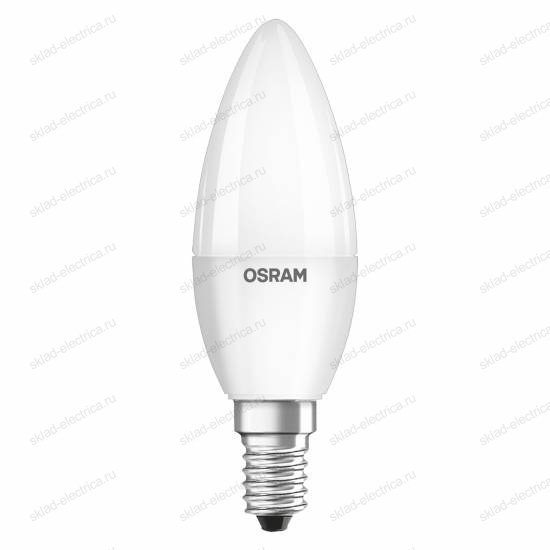 Лампа антибактериальная / Antibacterial светодиодная OSRAM 5,5Вт 470Лм 6500К E14 Свеча