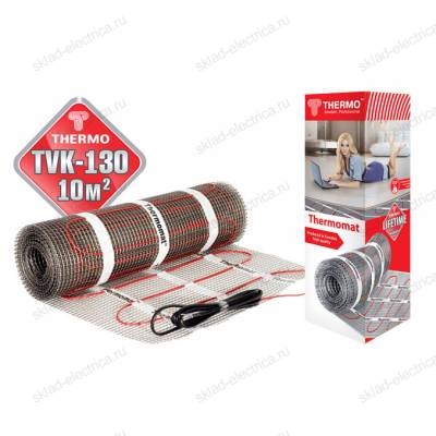 Нагревательный мат (теплый пол) под плитку Thermomat TVK 130 10 кв.м (130Вт/кв.м)