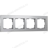 Рамка четверная алюминий Werkel Aluminium a033742 WL11-Frame-04