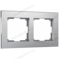 Рамка двойная алюминий Werkel Aluminium WL11-Frame-02
