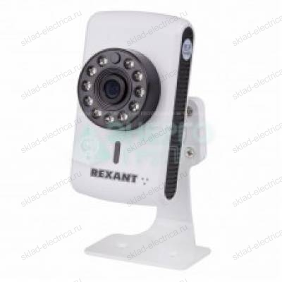 Видеокамера IP 1.0Мп (720P), объектив 2.8 мм. , ИК до 15 м. REXANT 45-0253