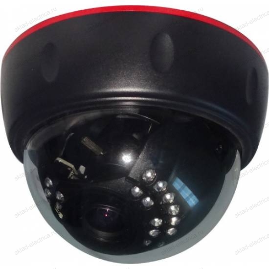 Купольная камера IP 2.1Мп Full HD (1080P), объектив 2.8-12 мм. , ИК до 30 м. , PoE + Звук 45-0272