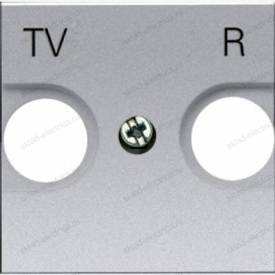 Розетка телевизионная TV-R ABB Zenit серебряный 8150 + N2250.8PL + N2271.9